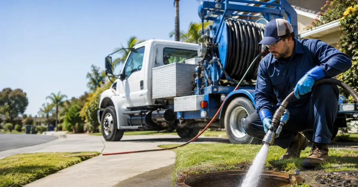 Hydro jet sewer cleaning Lakeside